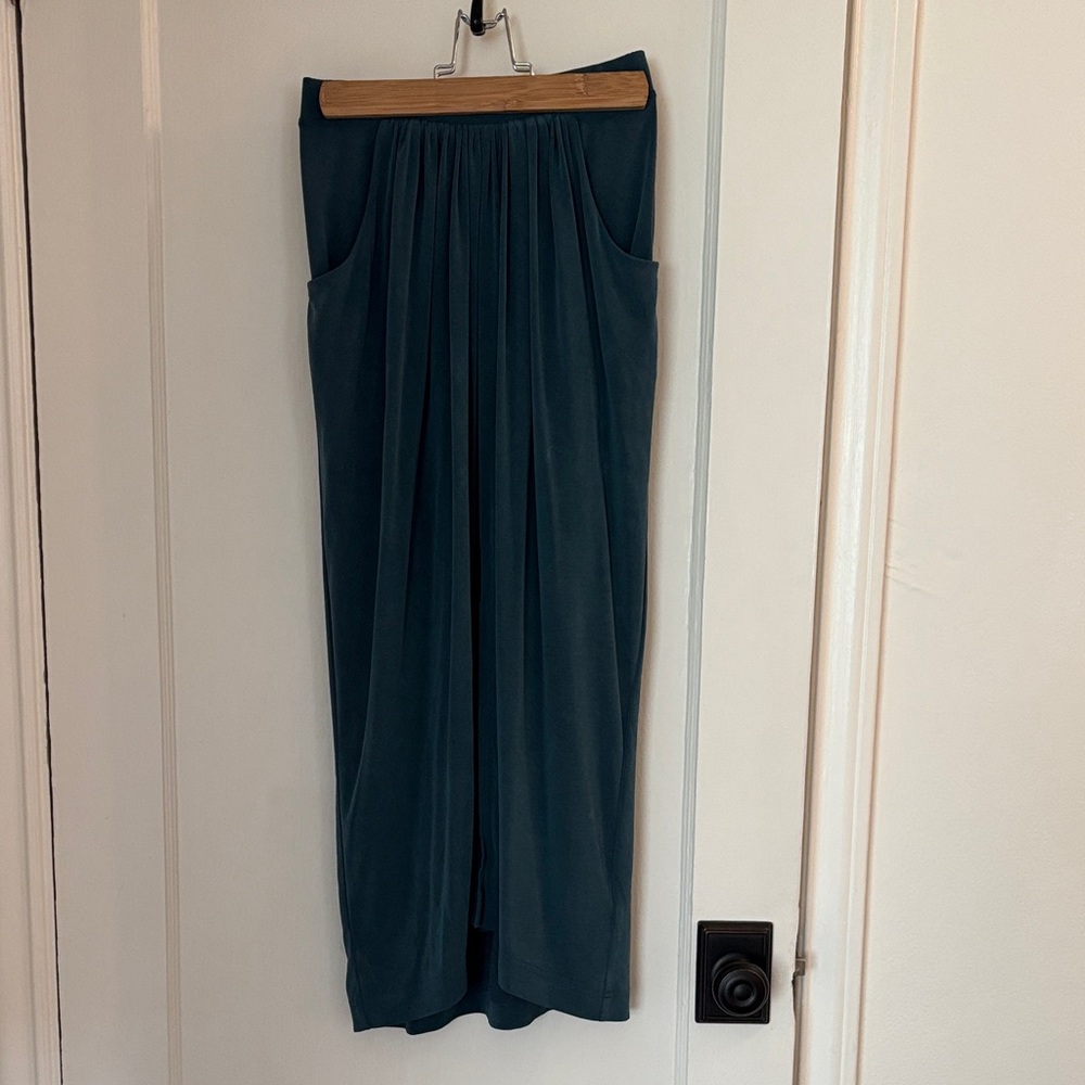 Anthropologie blue Midi Skirt with Pockets